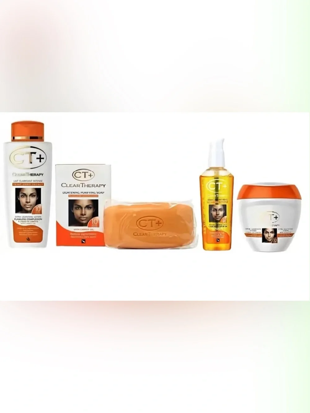CT+ Clear Therapy Skin Care Set in Orange & White